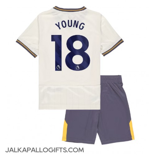 Everton Ashley Young #18 Kolmas Peliasu Lasten 2024-25 Lyhythihainen (+ Lyhyet housut)